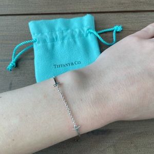 Tiffany & Co double T smile bracelet